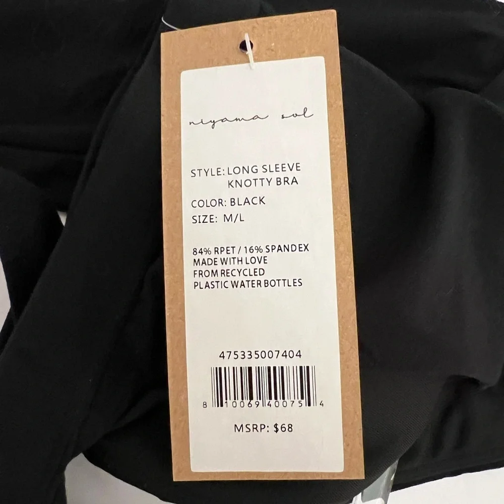 NIYAMA SOL Black Knotty Top Ballet Size Small / Medium